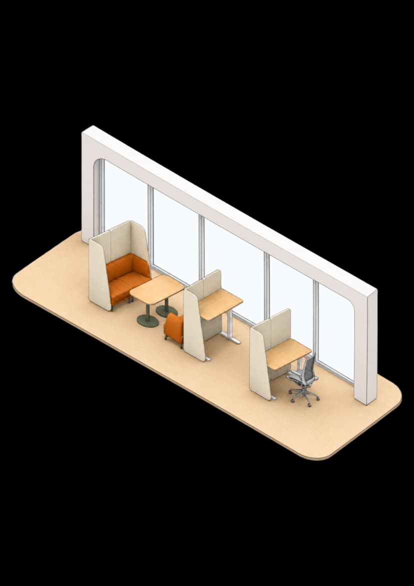 Inside the Office: The Spaces Between Desks and Meeting Rooms